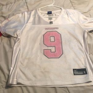 Women’s cowboys pink glitter jersey